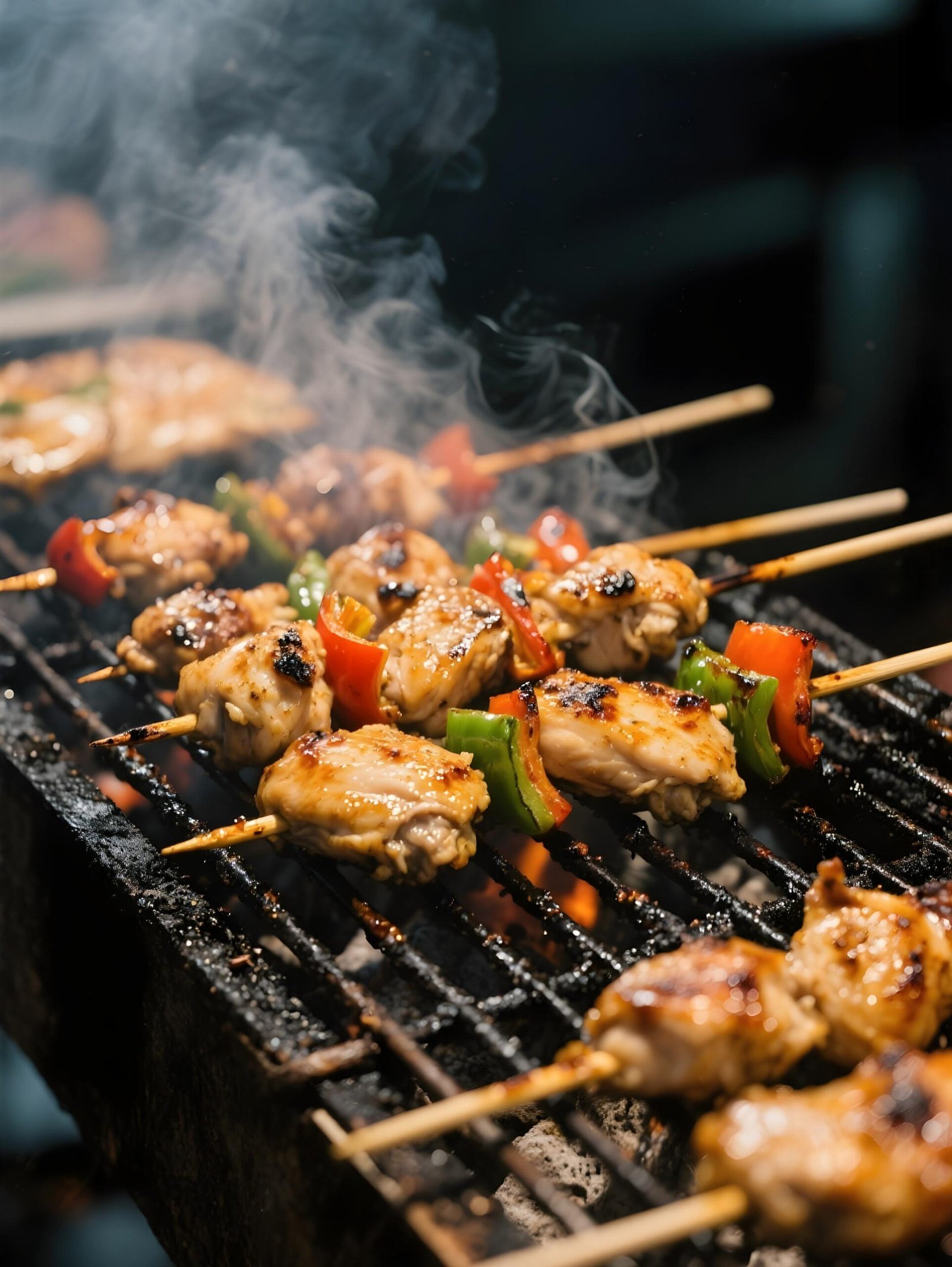 grilled-chicken-skewers-with-peppers